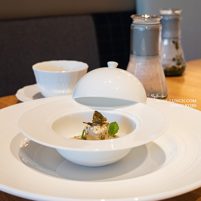 甘酒と阿波晩茶のカッサータ