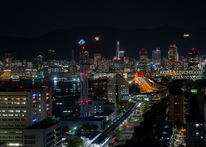 ポートピアホテル エグゼクティブフロア 夜景