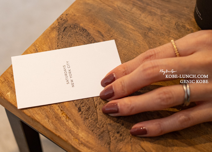 SATURDAYS NYC神戸名刺