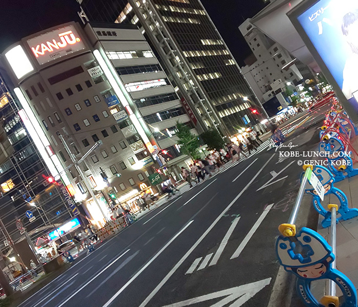 三ノ宮駅前の横断歩道が移動