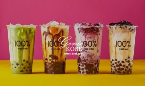 三宮エキゾの台湾カステラ店「ポンポン」・生タピオカ専門店「モッチャム」のコラボアイテムが販売されてる♪