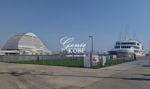 神戸ハーバーランドモザイク海側でドッグランが開催してたワン!【景色最高】