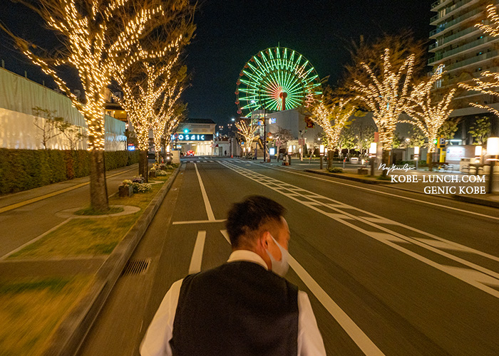 神戸で人力車に乗ってきた