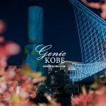 プロジェクションマッピング姿の神戸ポートタワーと桜が妖艶だった【夜景】