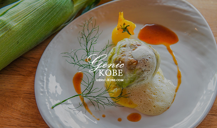 相楽園パーラーで 夏季限定 シェフ特製のとうもろこしランチコースが登場するよ Genic Kobe