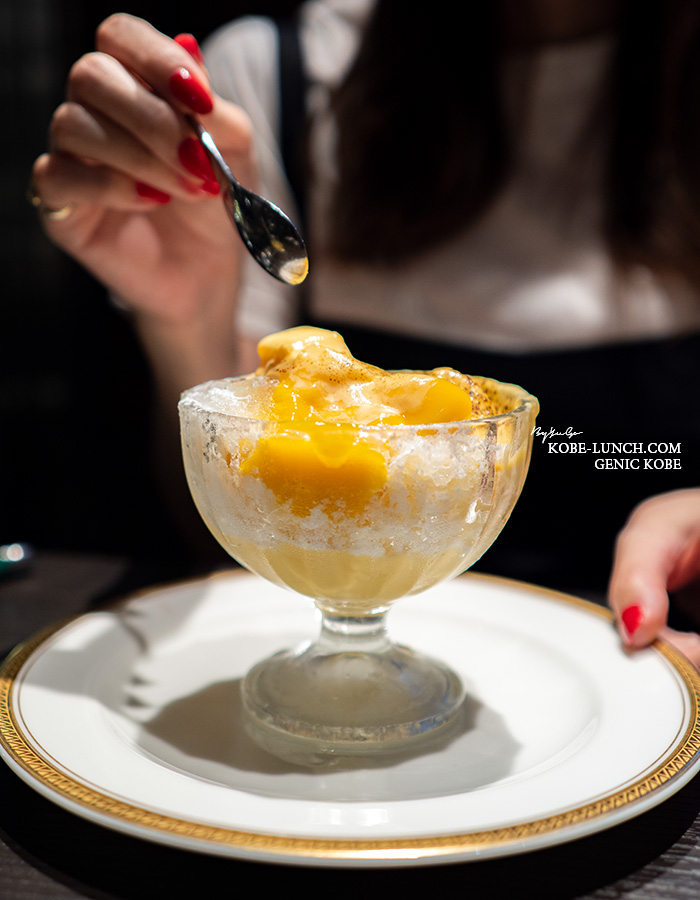 神戸北野ホテルのナイトデザートビュッフェ カキ氷