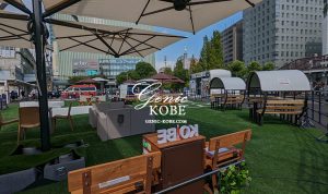 【冷た～いベンチ】JR三ノ宮駅前にクールベンチが登場してました！【2022】