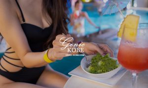 【神戸女子に大人気!】神戸みなと温泉蓮のナイトプール2022へ【夜景も綺麗ですね】