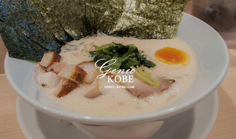 神戸三宮の「鶏そば美な味」さんで拉麺ランチ、自家製太麺が美味し！