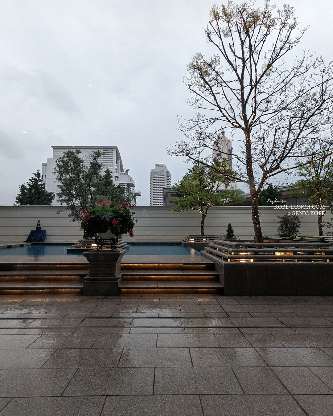 ラスイート神戸のテラスエリア