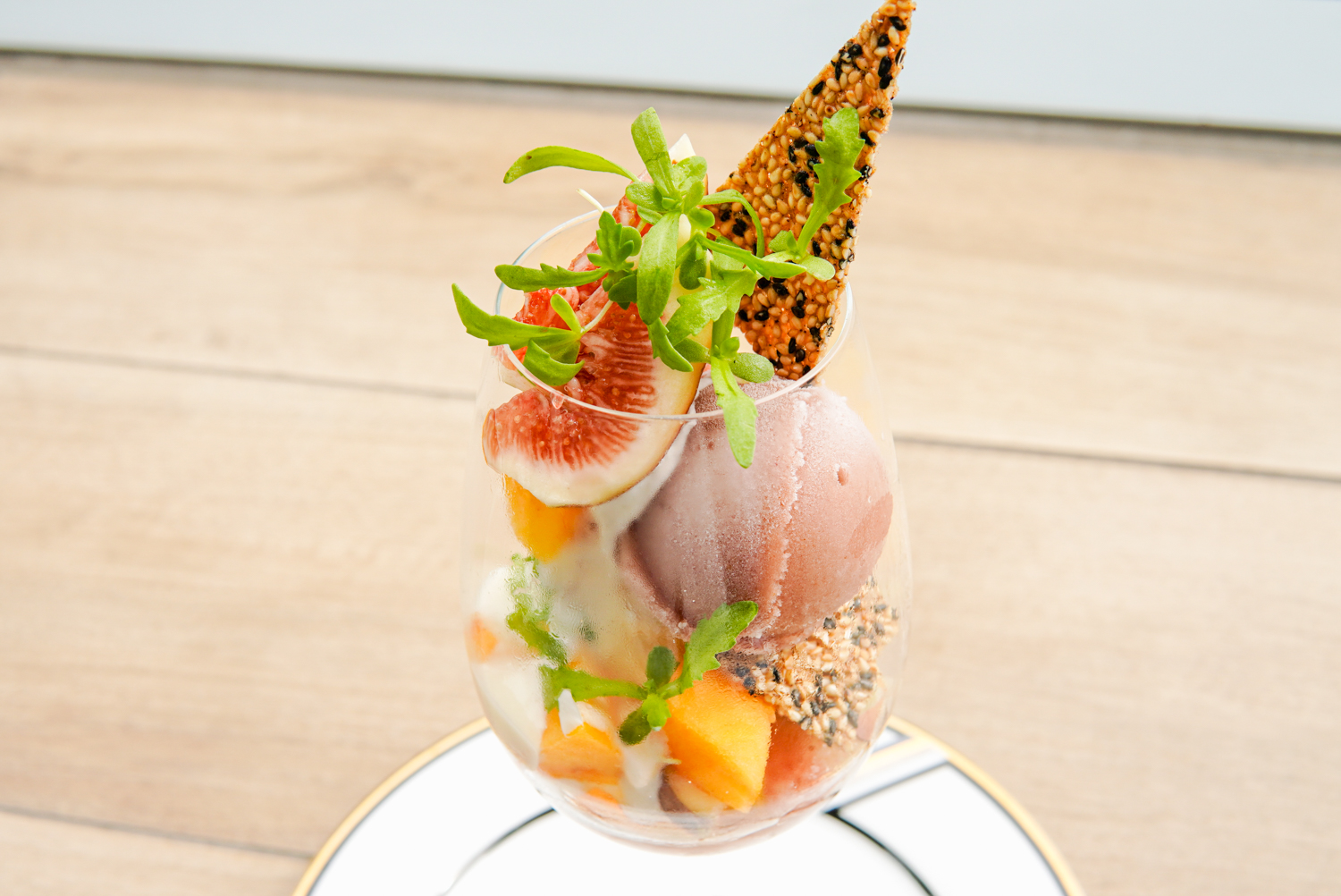 相楽園パーラーに新しいパフェ「発酵パフェ」