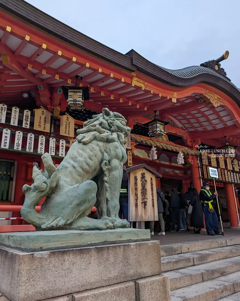 生田神社に初詣へ行ってきました