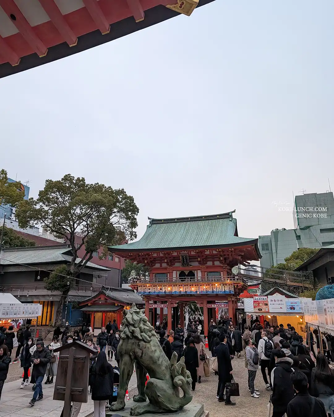 神戸生田神社に初詣へ行ってきました