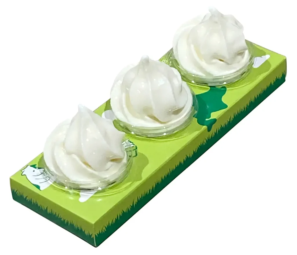 初登場<実演>札幌「みるくsan」牧場別ソフト食べ比べ(3個)990円