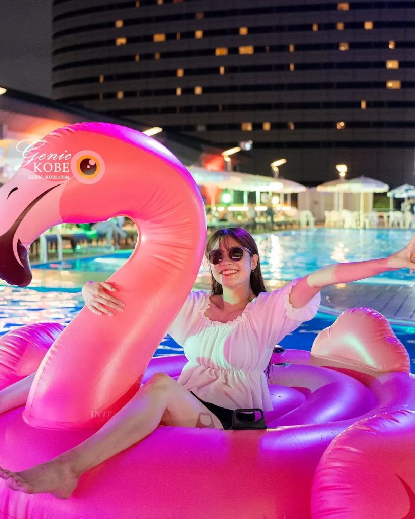 ポートピアホテルのナイトプール2024