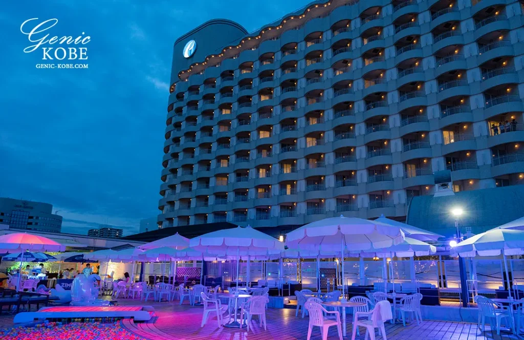 ポートピアホテルのナイトプール2024