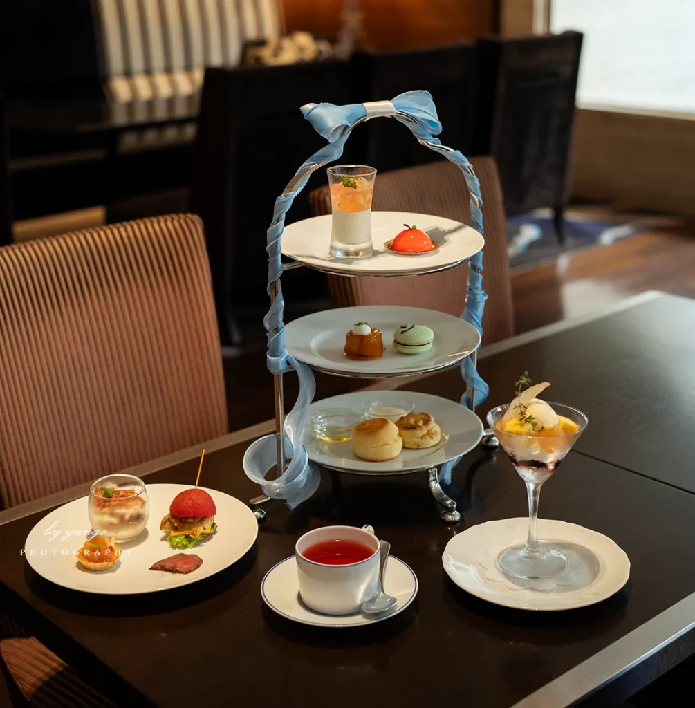 神戸ポートピアホテルのリンゴアフタヌーンティー