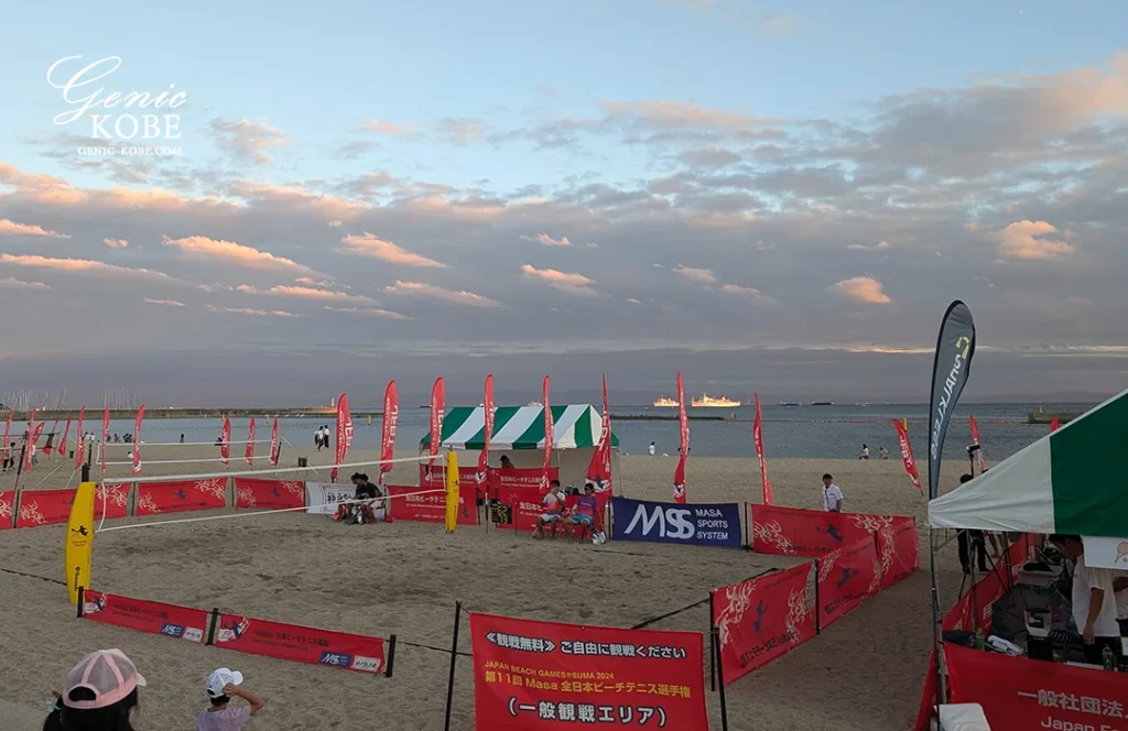 須磨海岸で開催されてるジャパンビーチゲームズを観戦してきた！