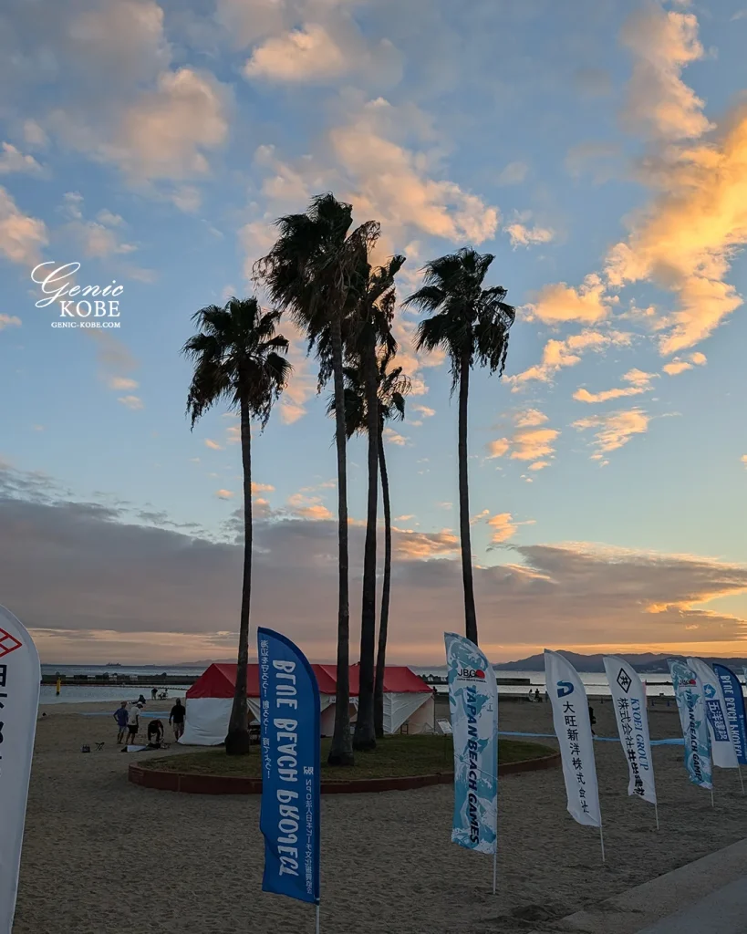 須磨海岸で開催されてるジャパンビーチゲームズを観戦してきた！