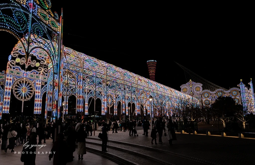 神戸ルミナリエ2025の有料エリアを見てきました【メリケンパーク】