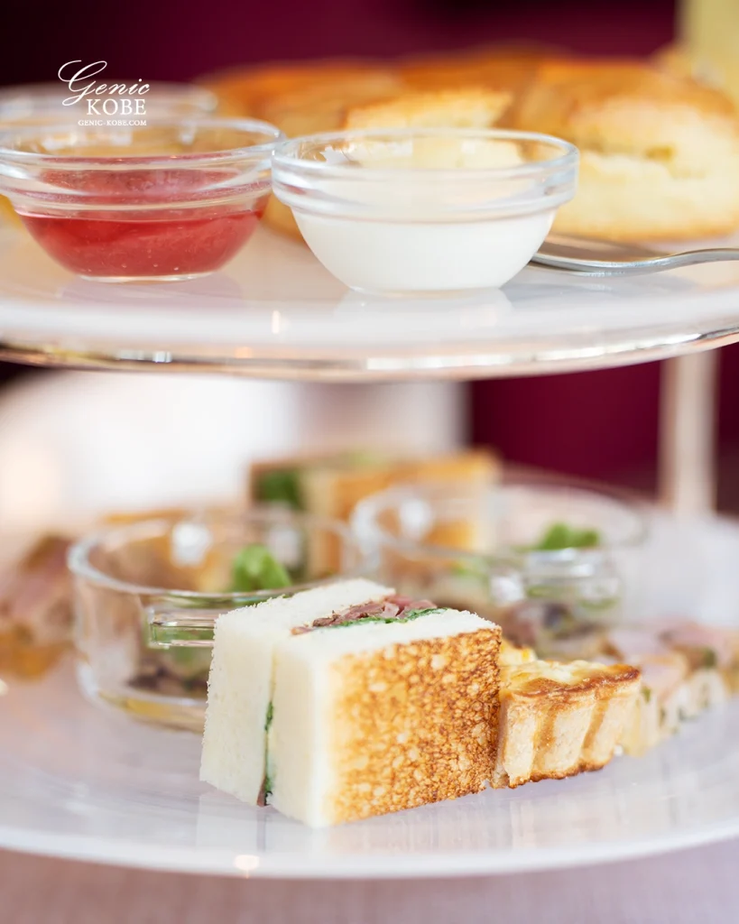 ラスイート神戸の桃のアフタヌーンティー