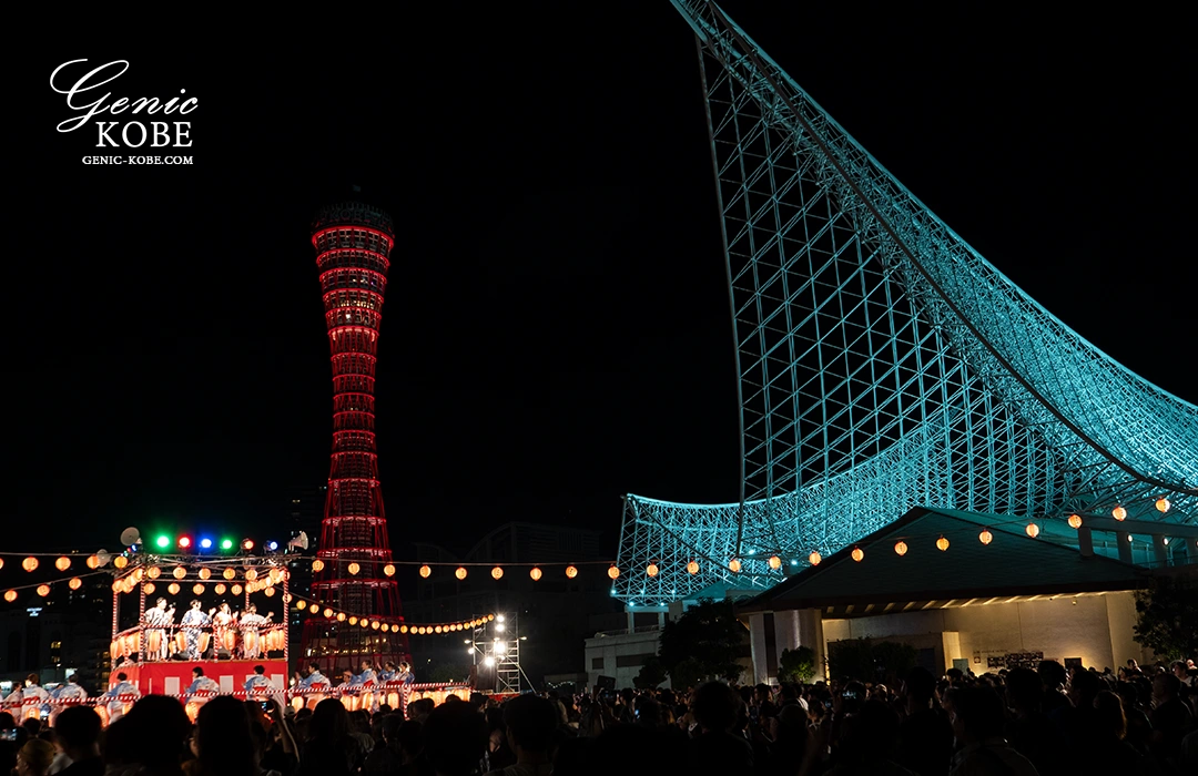 神戸メリケンパークの「こうべ海の盆踊り 2025」に行ってきた