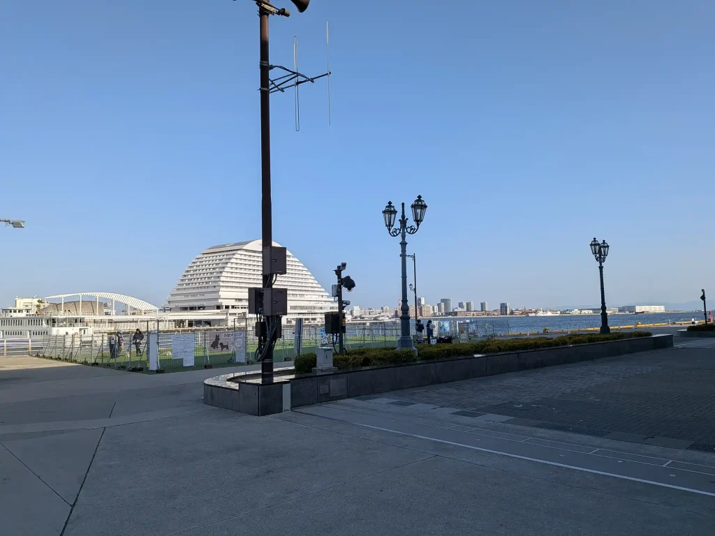 神戸ハーバーランドでドッグランが開催されてるよ！