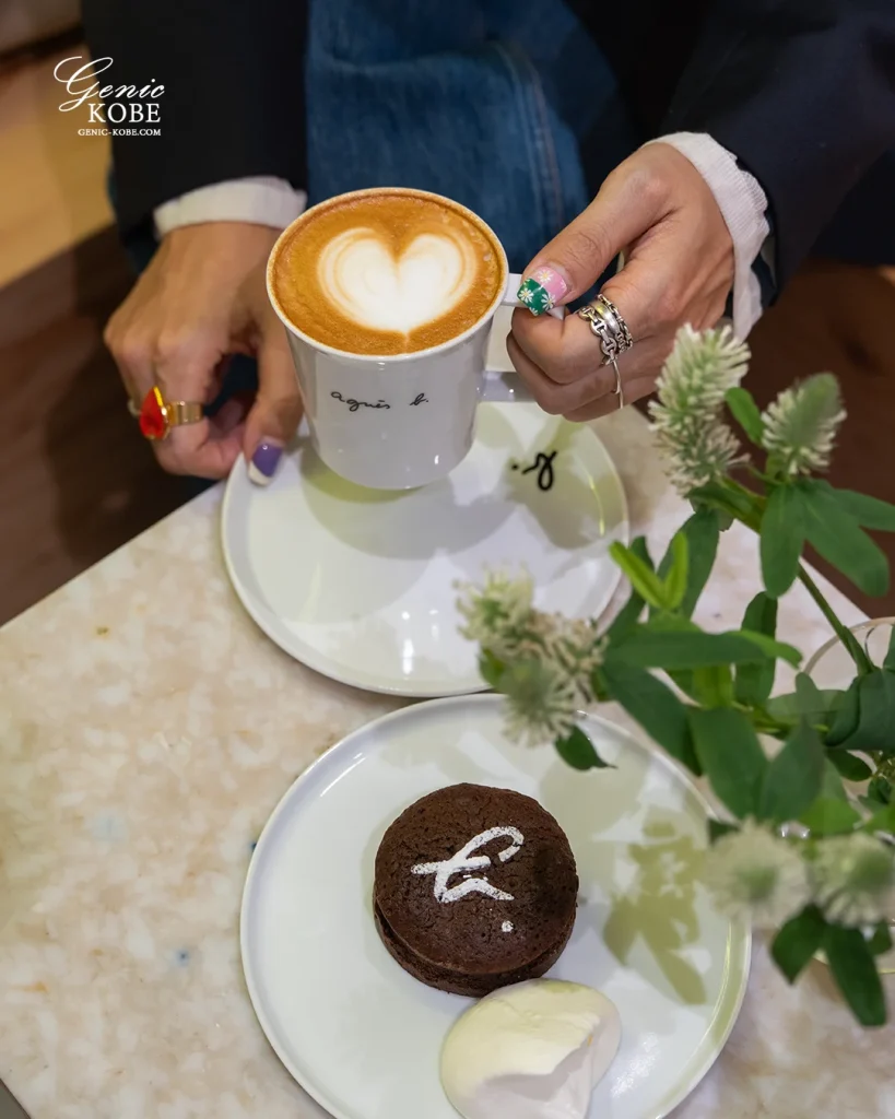 神戸阪急の「アニエスベーカフェ」でカフェランチしてきた♡